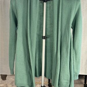 Elegant Teal Open Front Cardigan